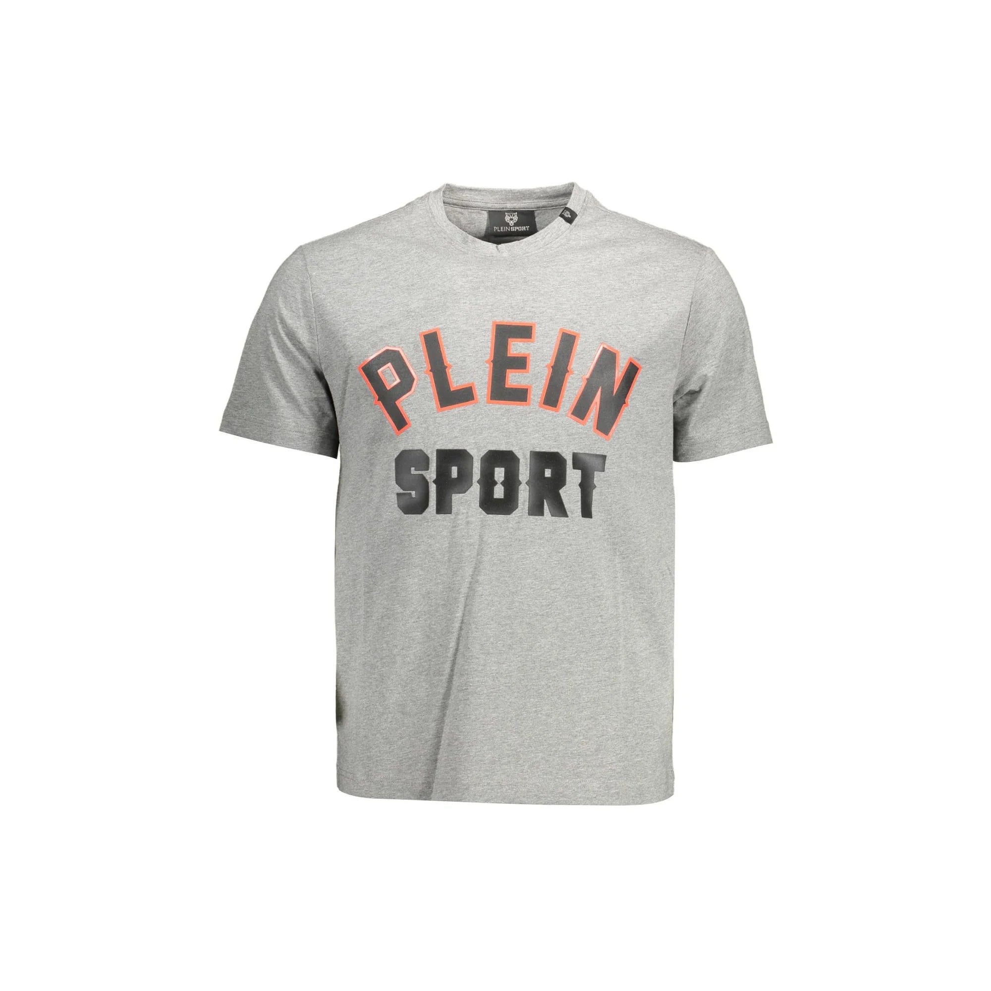 PLEIN SPORT T-Shirt Maniche Corte Uomo Grigia Logo Grigio - foto prodotto